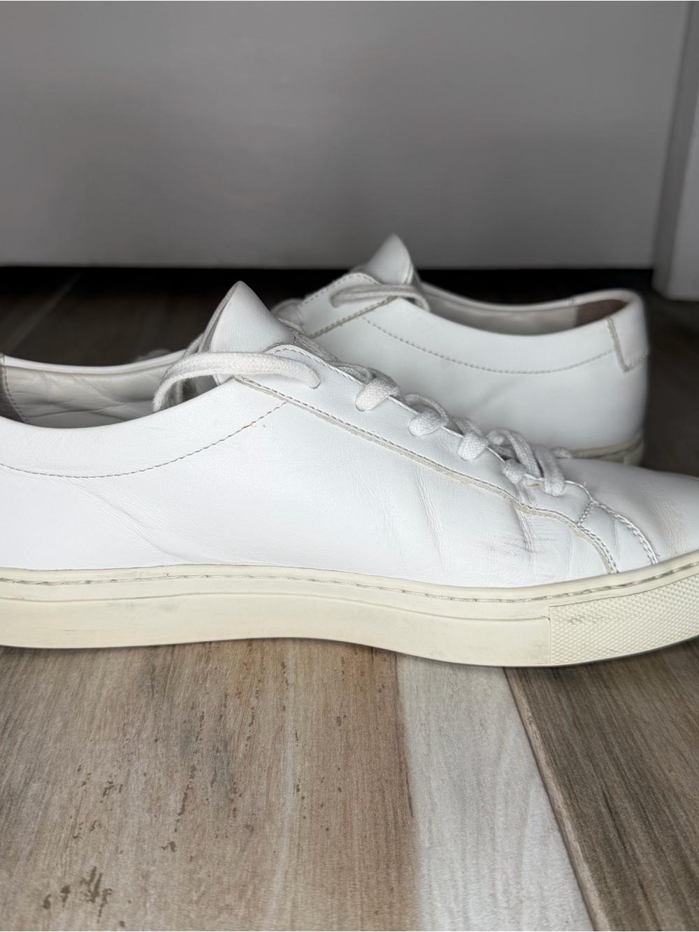 Woman by Common Projects Womens Leather Low Top Sneakers White US 8.5-9 / EU 39 - Picture 6 of 12